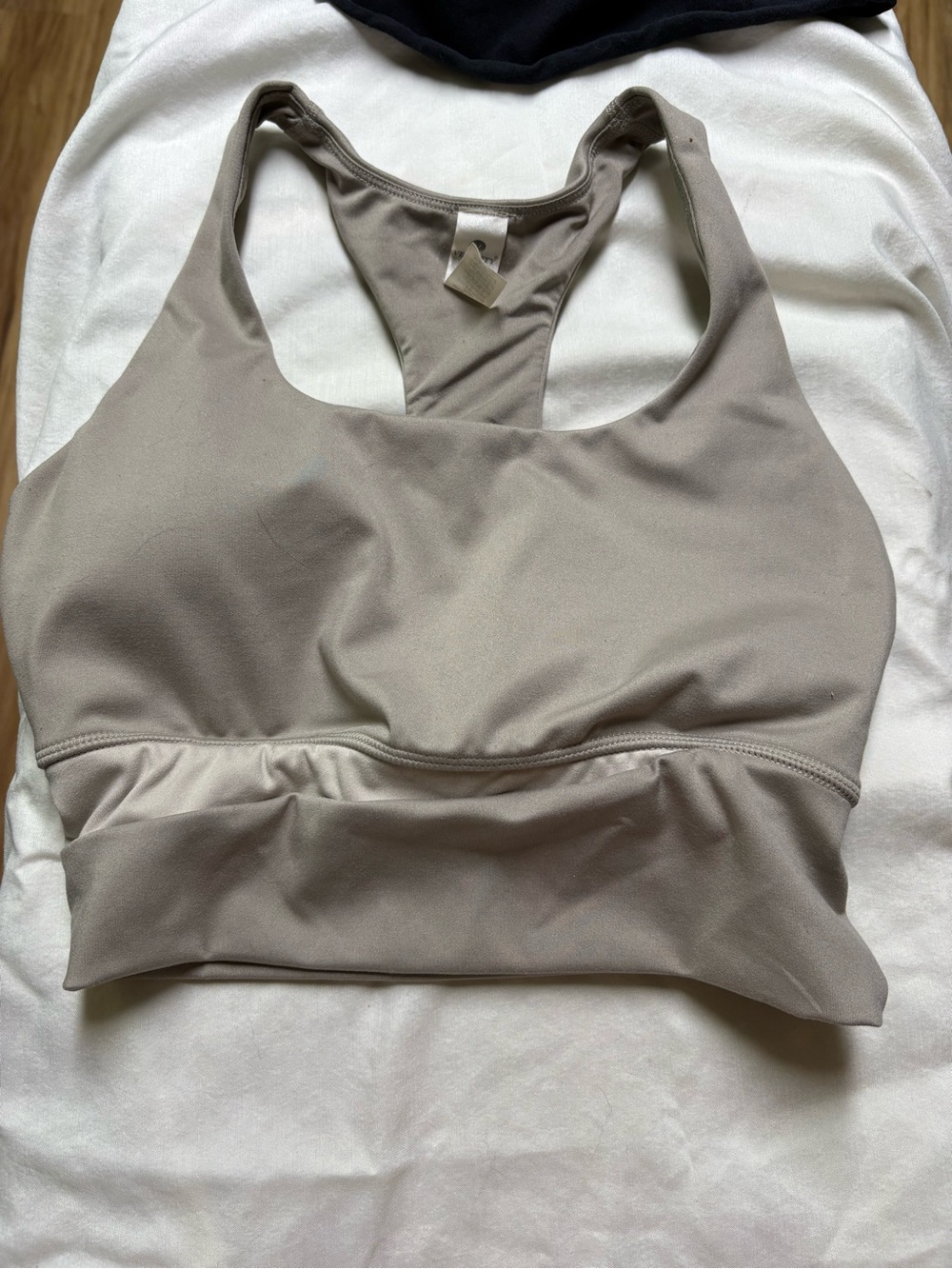 Velocity Taupe Racerback Sports Bra
